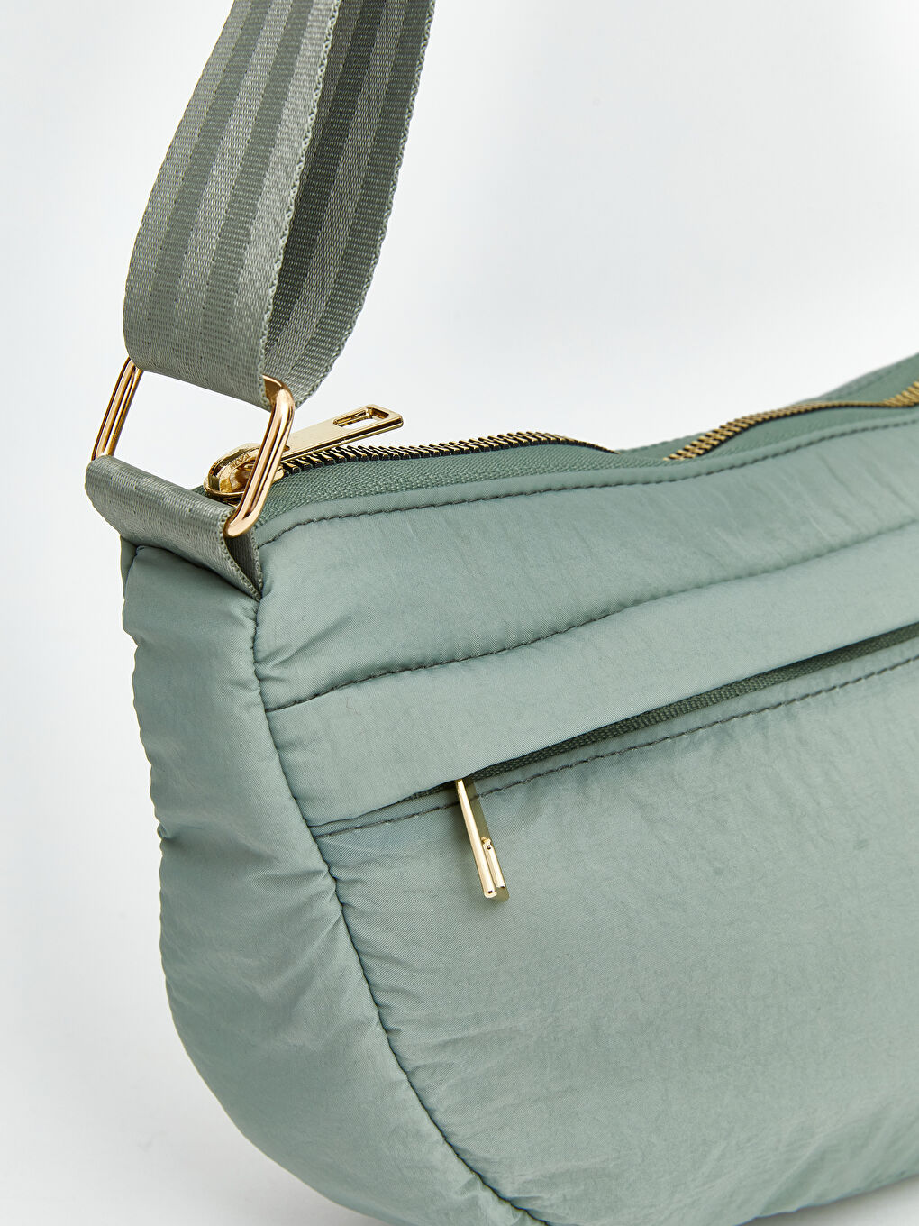 Yeşil Ayarlanabilir Askılı Kadın Omuz Çantası-2