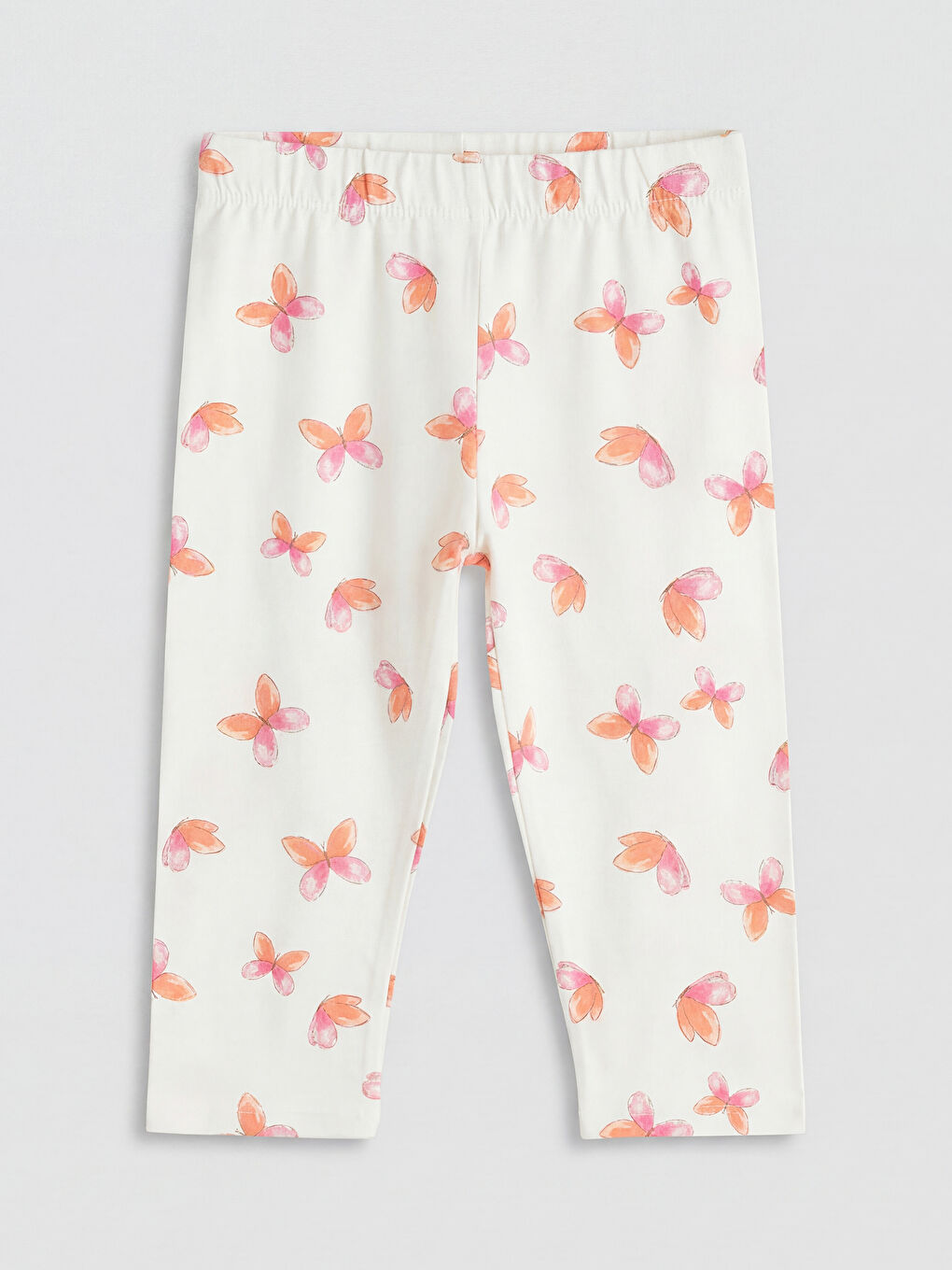 Mercan Beli Lastikli Kız Çocuk Tayt 2'li-3