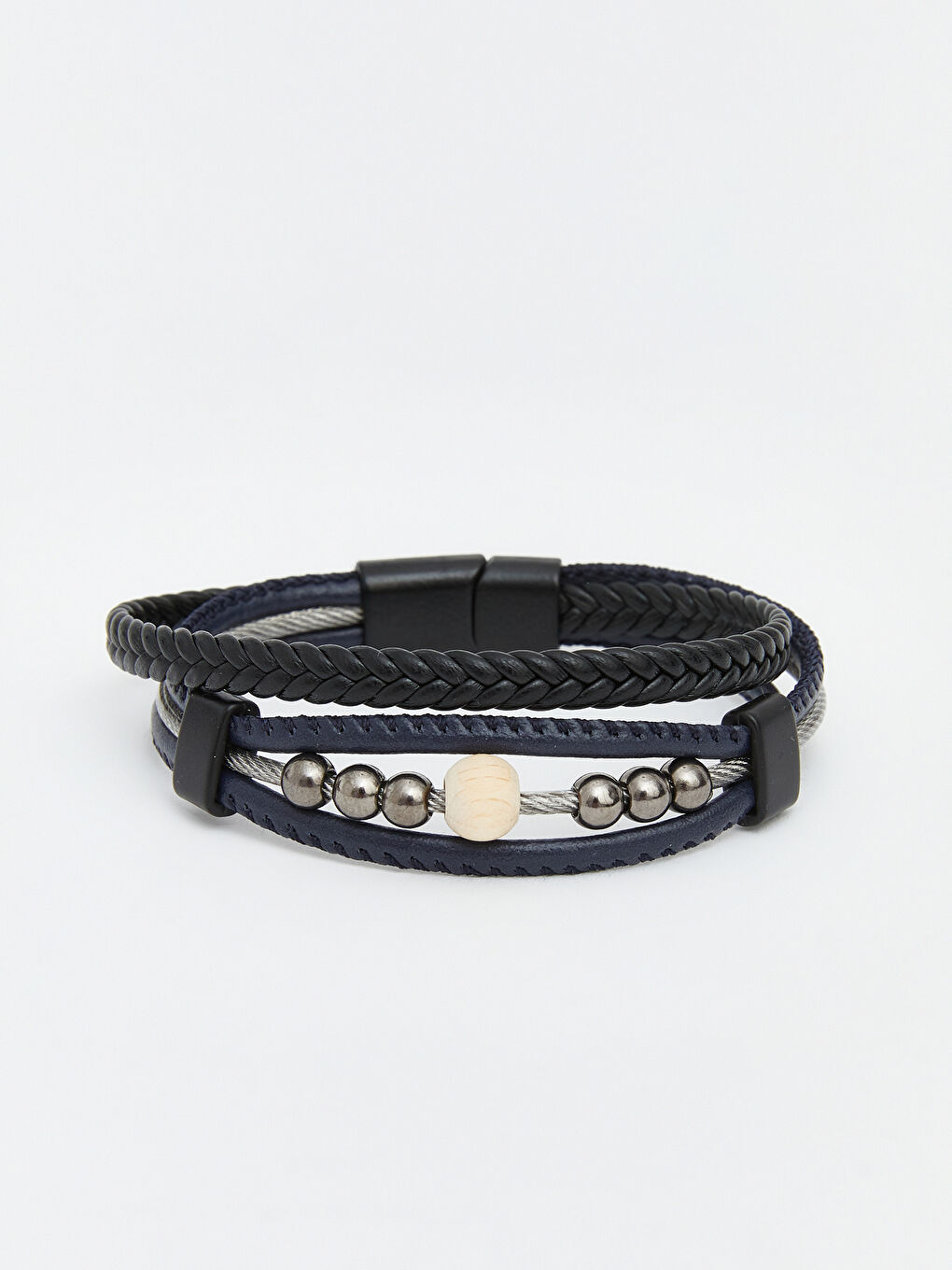 Lacivert Taşlı Erkek Bileklik