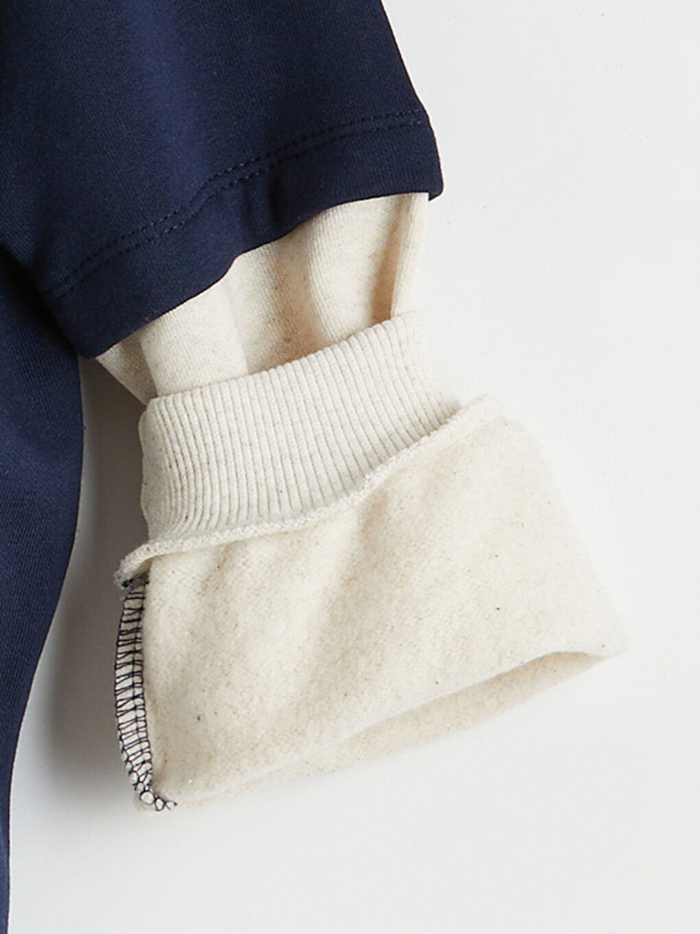 Mavi Kapüşonlu Baskılı Erkek Çocuk Kalın Sweatshirt-2