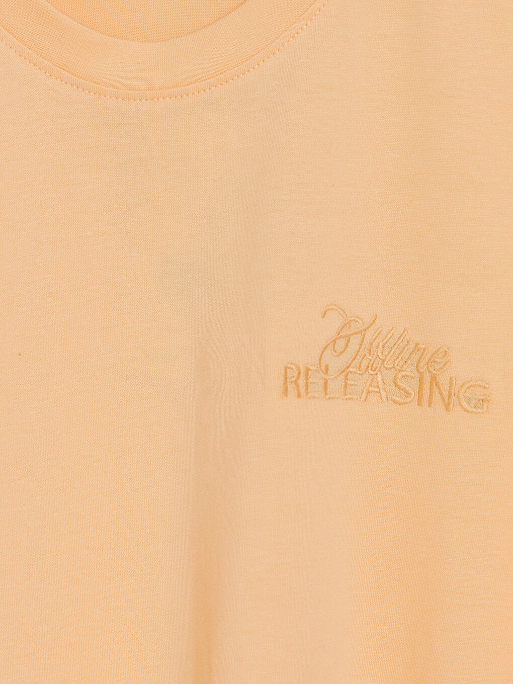 Relaxed Fit Crew Neck Embroidered Men's T-shirt-5
