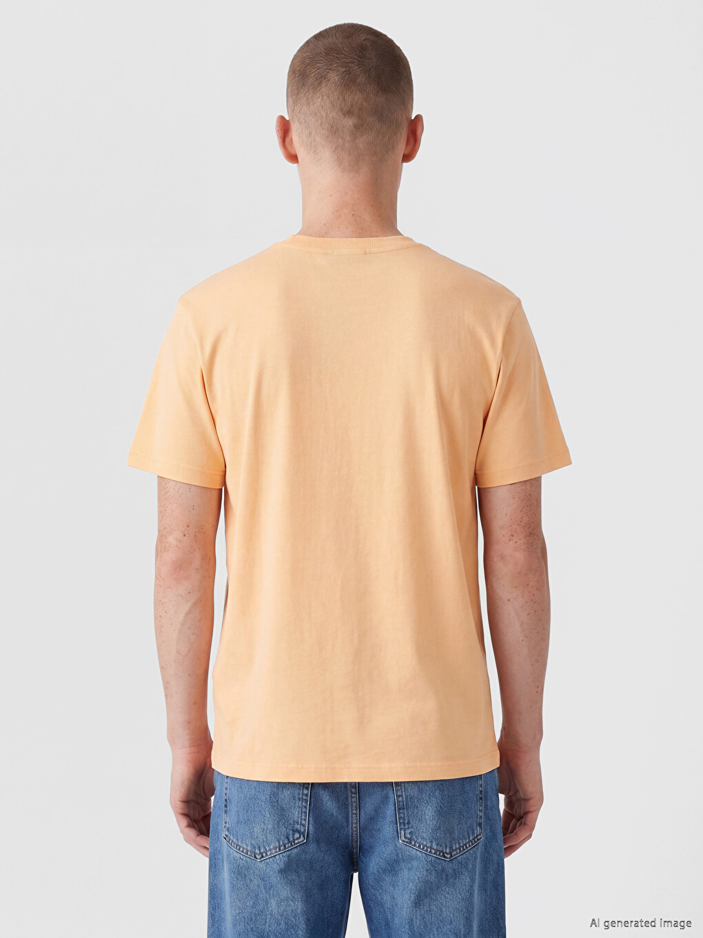 Relaxed Fit Crew Neck Embroidered Men's T-shirt-2