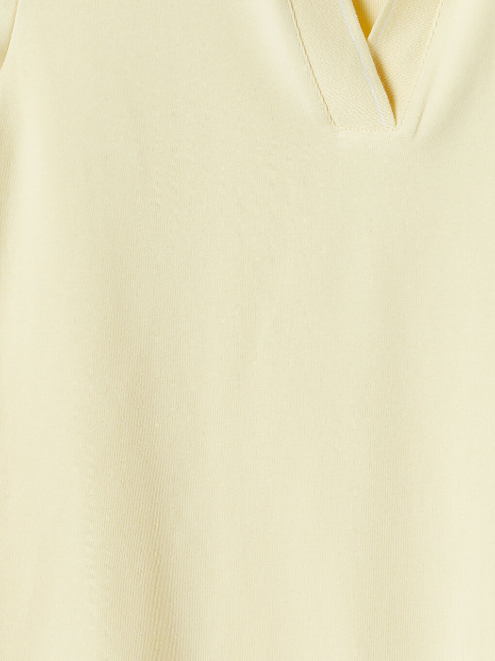 Bej Polo Yaka Kadın Tişört-2