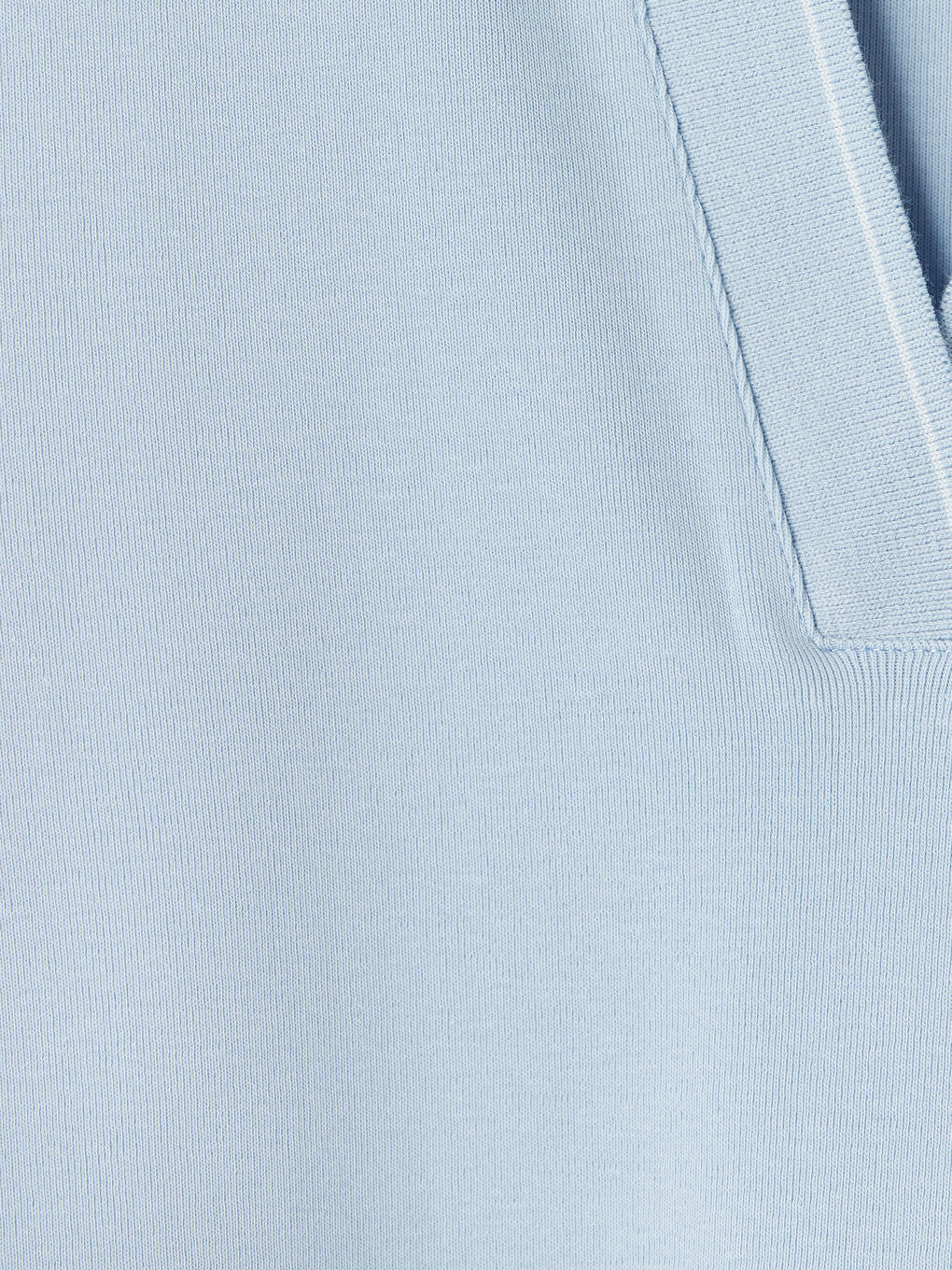 Mavi Polo Yaka Kadın Tişört-6