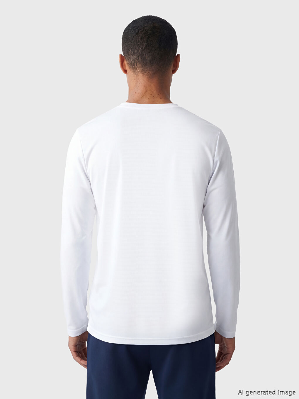 تي شيرت رجالي بقصة ضيقة وياقة دائرية-3