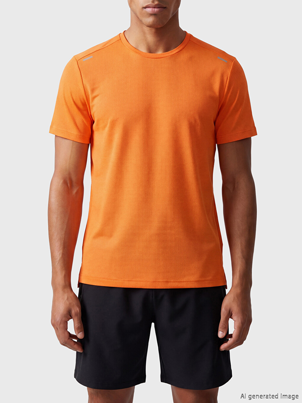 Crew Neck Men's Sports T-Shirt-2