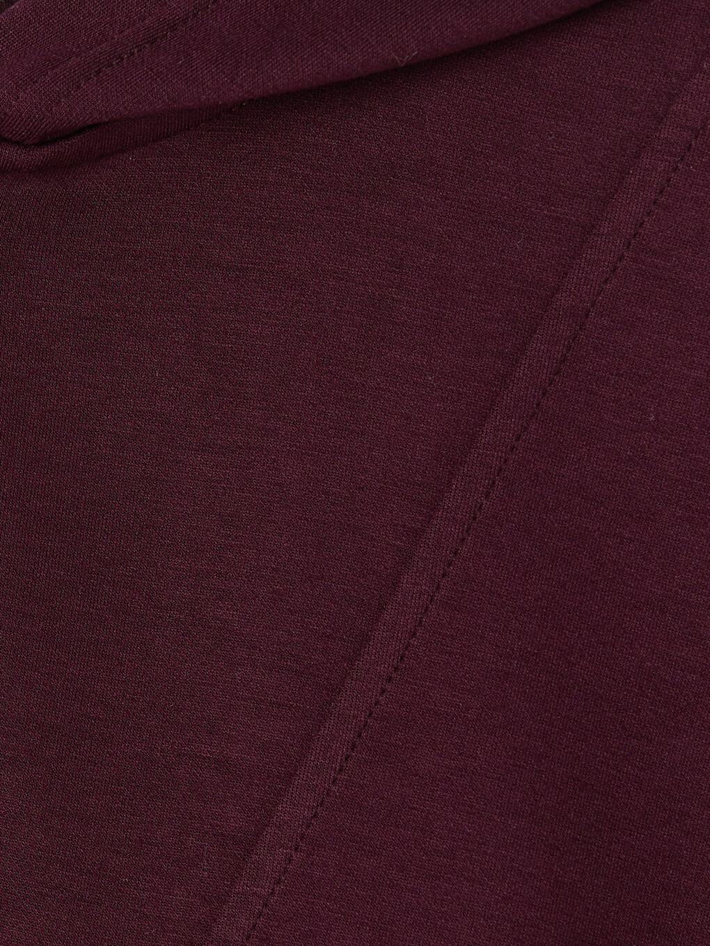 Bordo Kapüşonlu Soft Touch Kadın Spor Sweatshirt-6