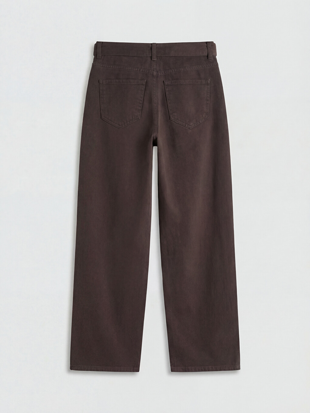Belted High Waisted Wide Leg Women's Jeans-5