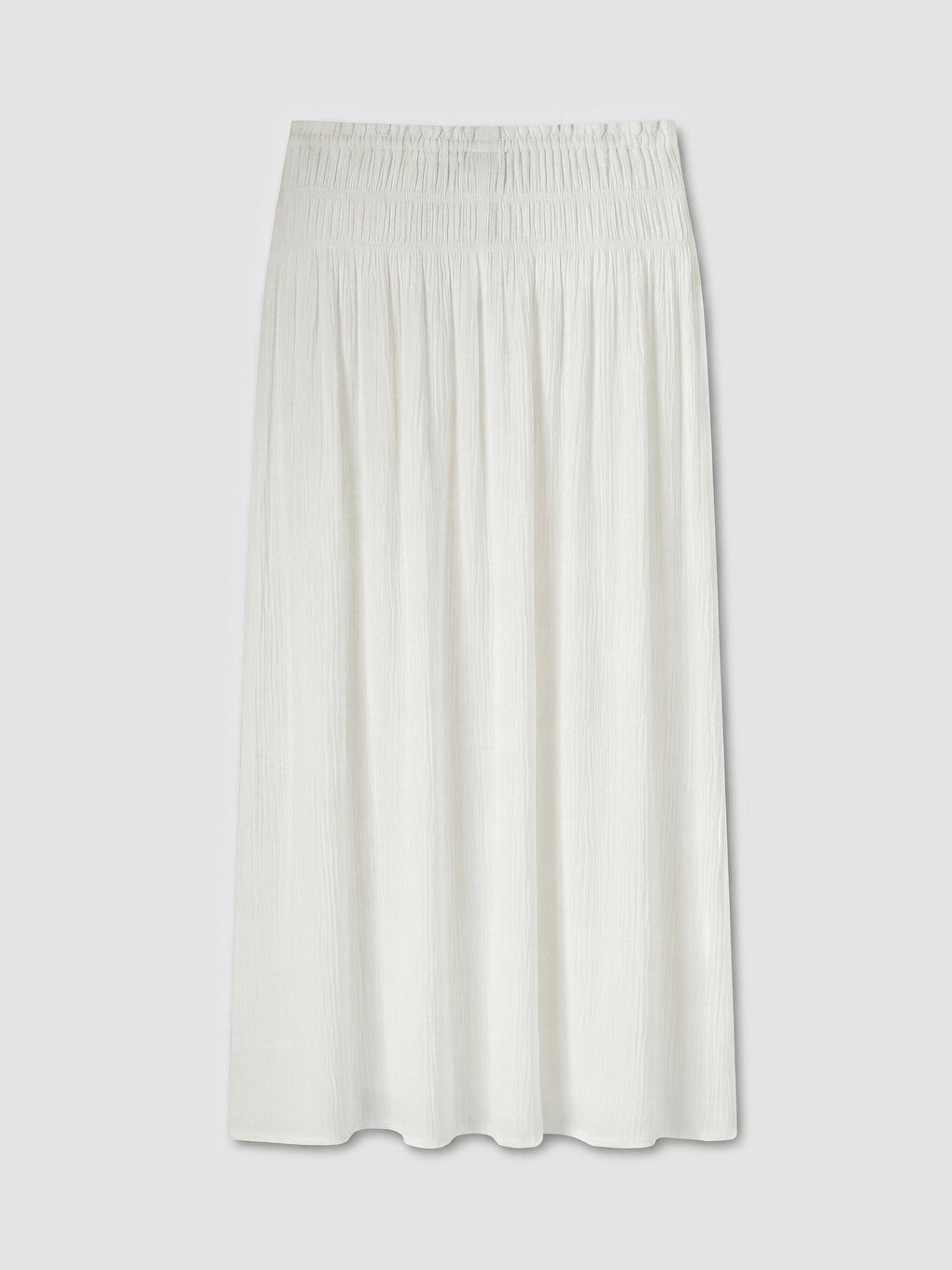 Woman White Skirt-5