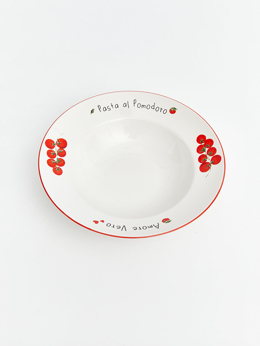 Karışık Baskılı Seramik Makarna Tabağı-3