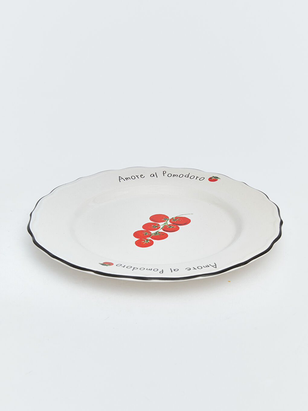 Karışık Domates Baskılı Seramik Tabak 28 cm-1
