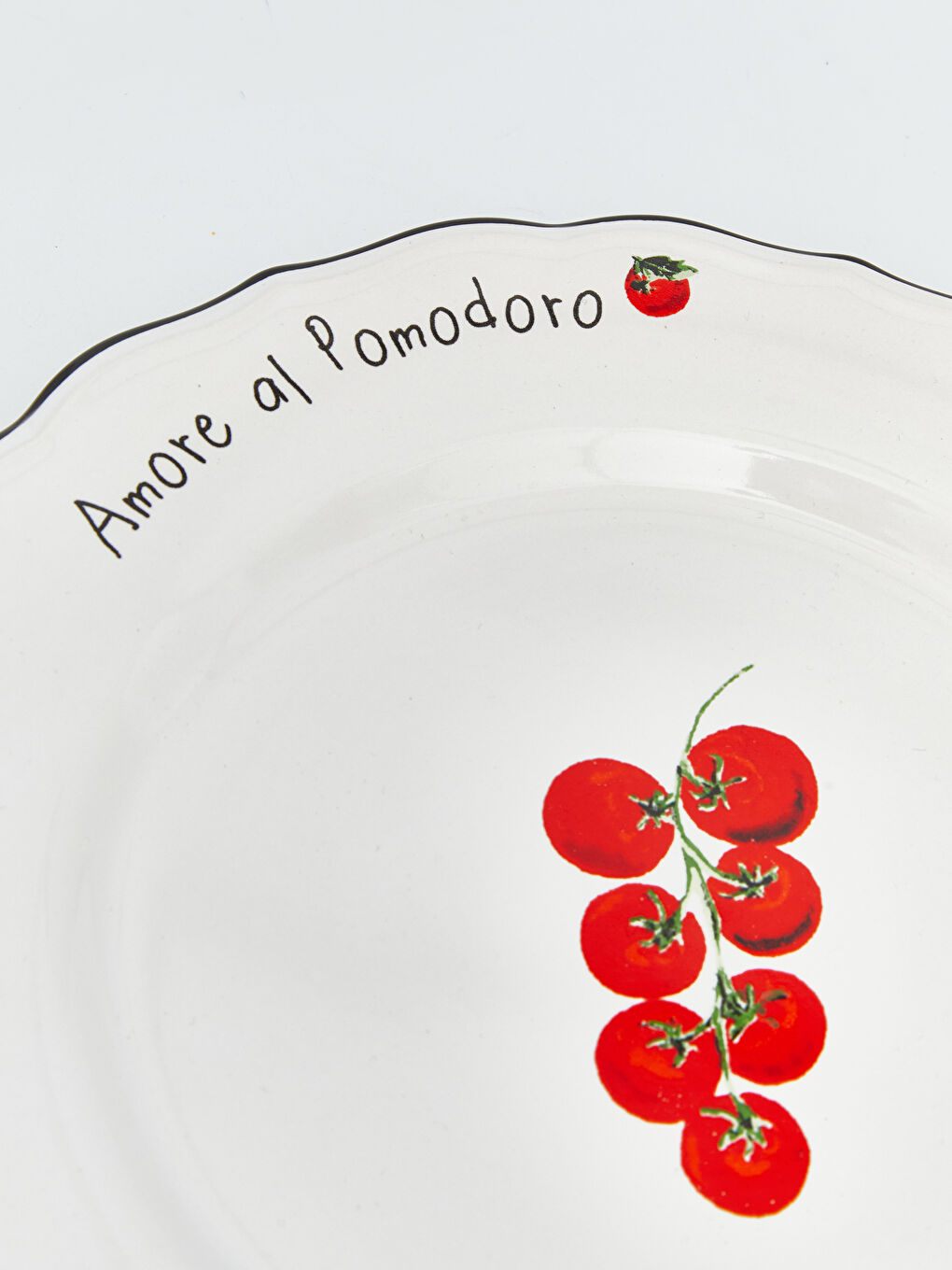 Karışık Domates Baskılı Seramik Tabak 28 cm-3