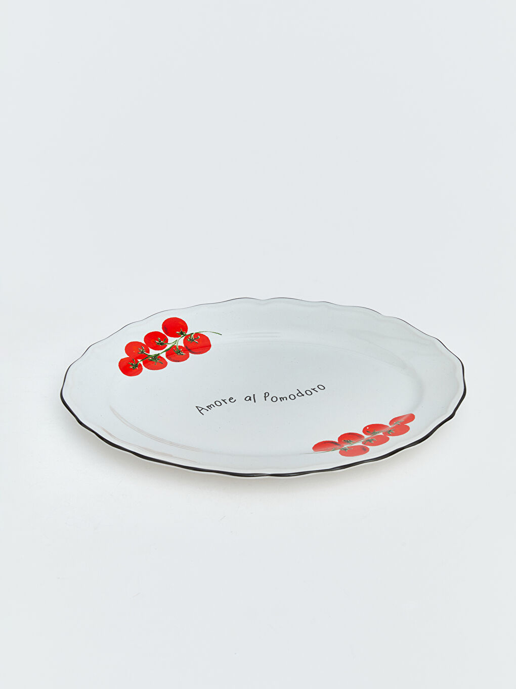 Karışık Domates Baskılı Seramik Tabak-1