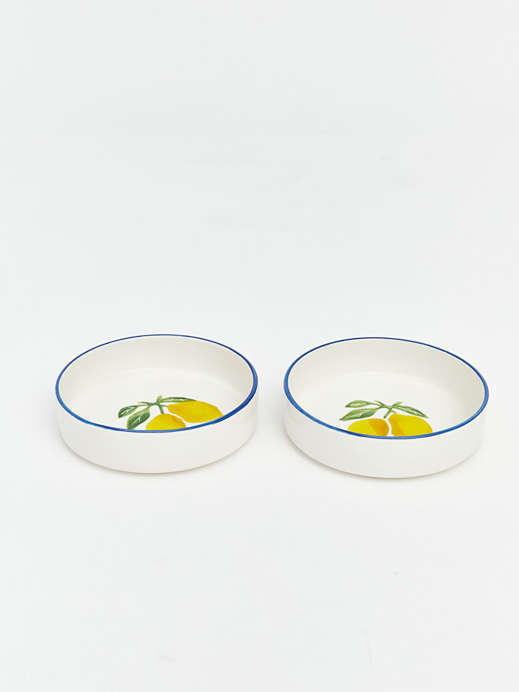 Karışık Limon Baskılı Seramik Kase 2'li 13 cm-2