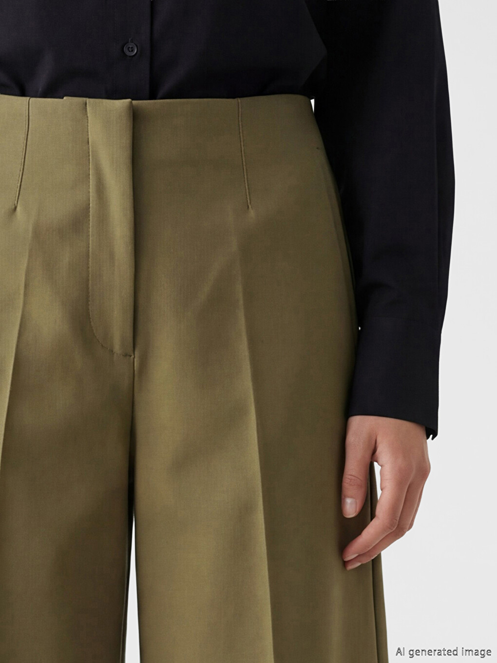 Frau Khaki Shorts-2