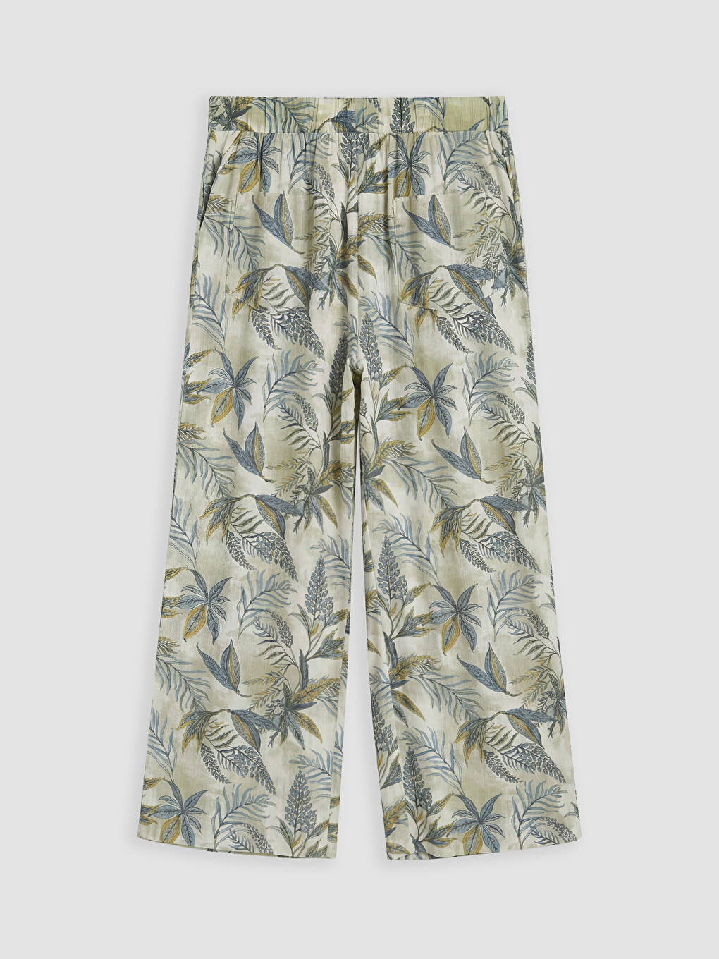 Elastic Waist Floral Women's Trousers-6