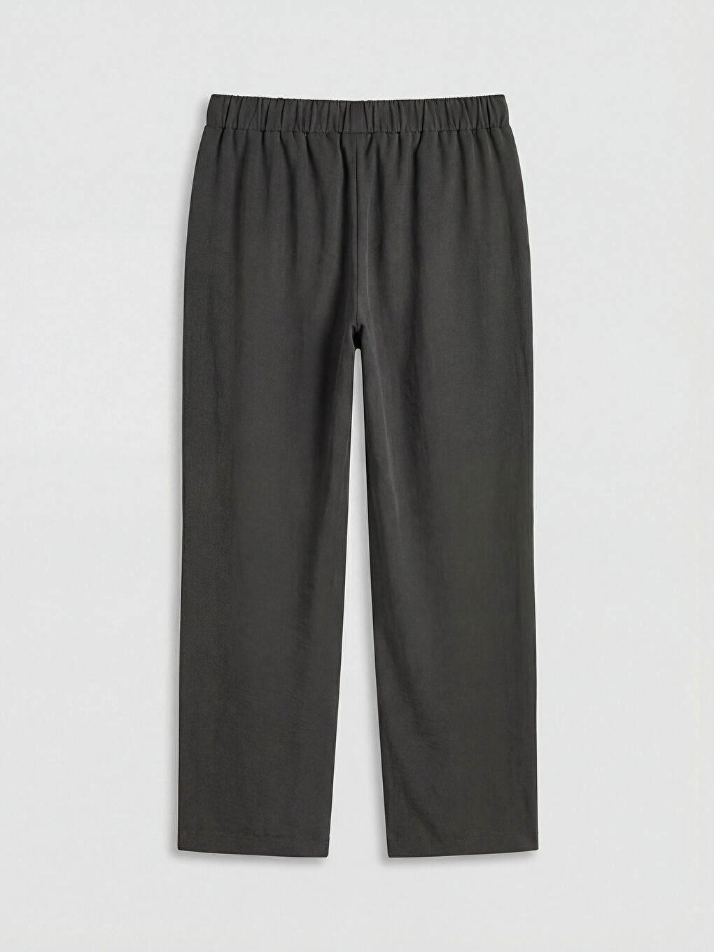 Bej Beli Lastikli Kadın Pantolon-1