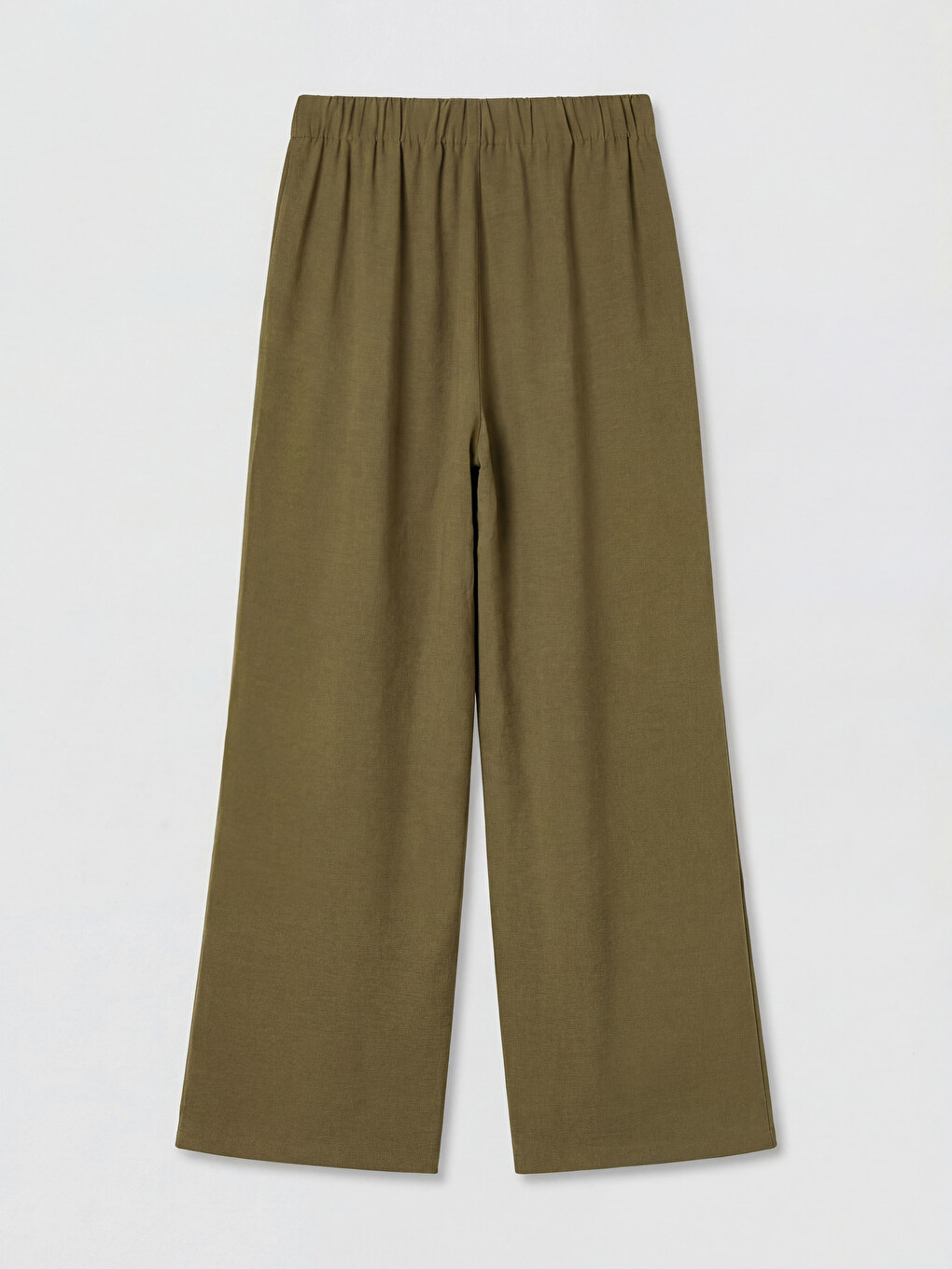 Tied Wide Leg Women's Trousers-5