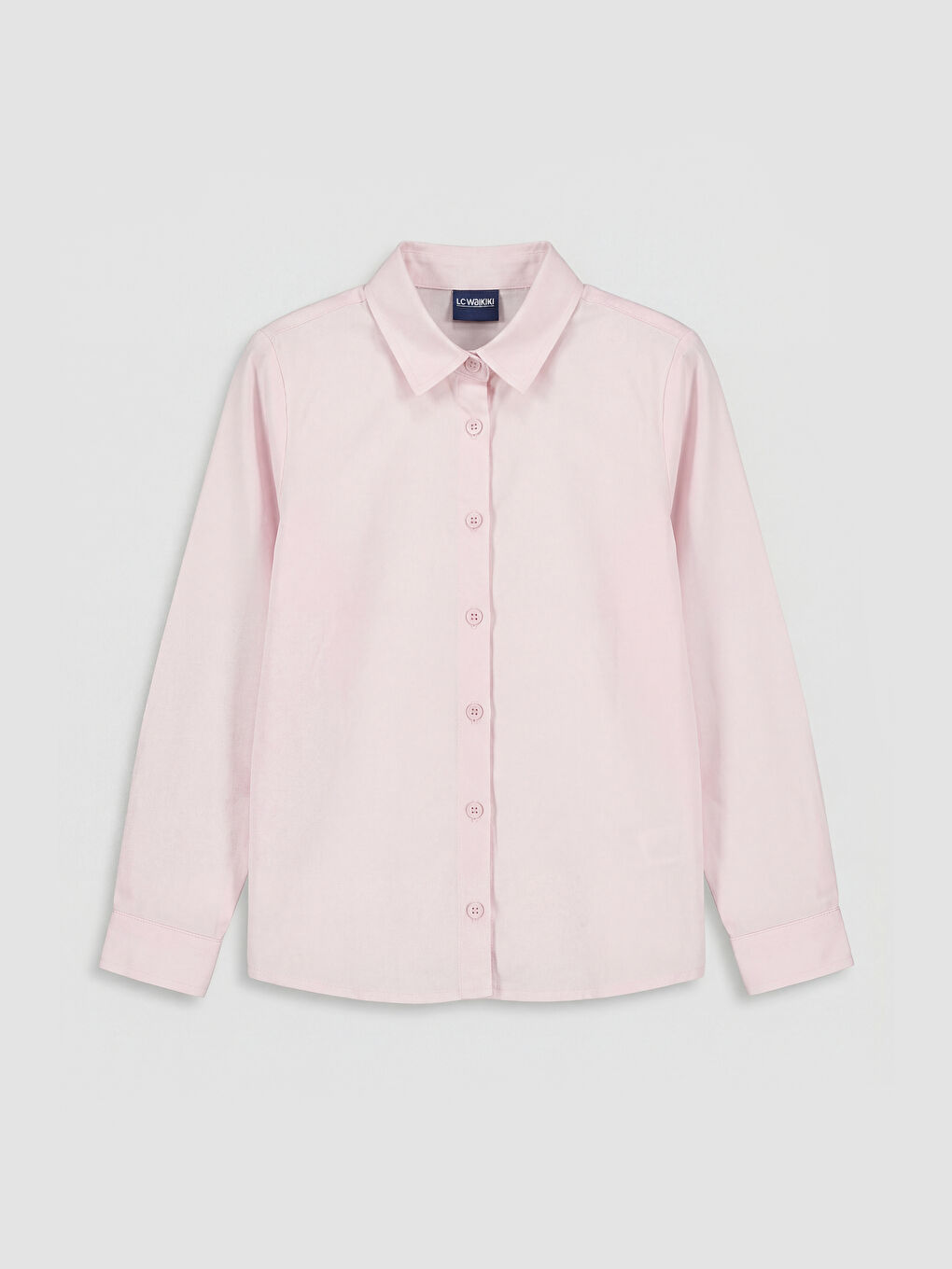 Pembe Regular Fit Poplin Kız Çocuk Gömlek