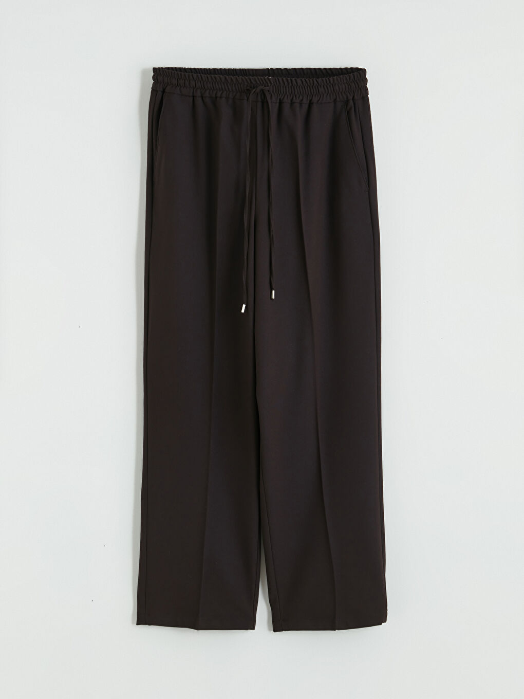 Kahverengi Beli Lastikli Kadın Pantolon