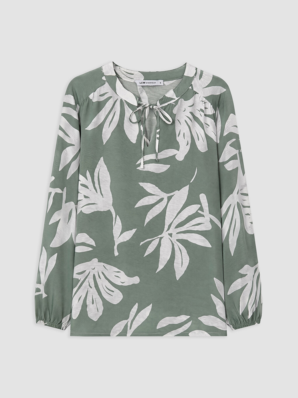 Woman Green Blouse