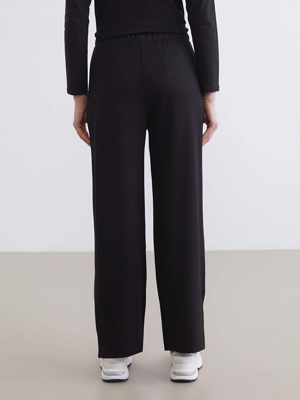Women's Trousers with Elastic Waistband-3