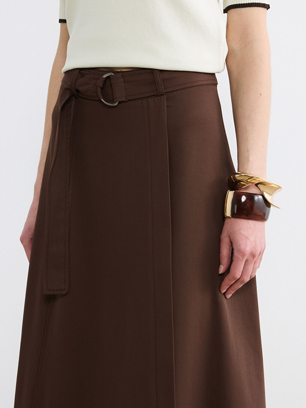 Kahverengi Beli Kemerli A Kesim Etek-2