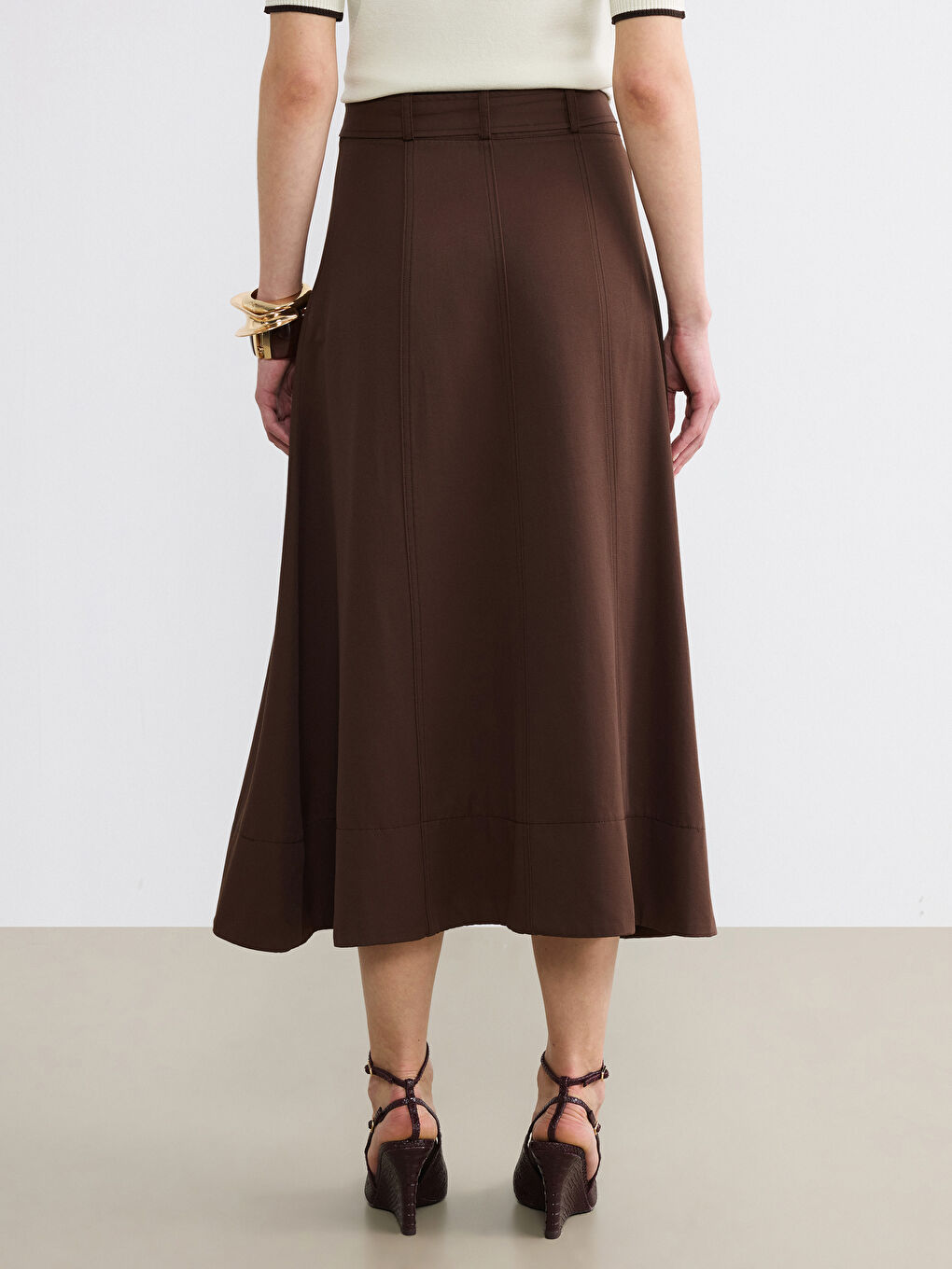 Kahverengi Beli Kemerli A Kesim Etek-3