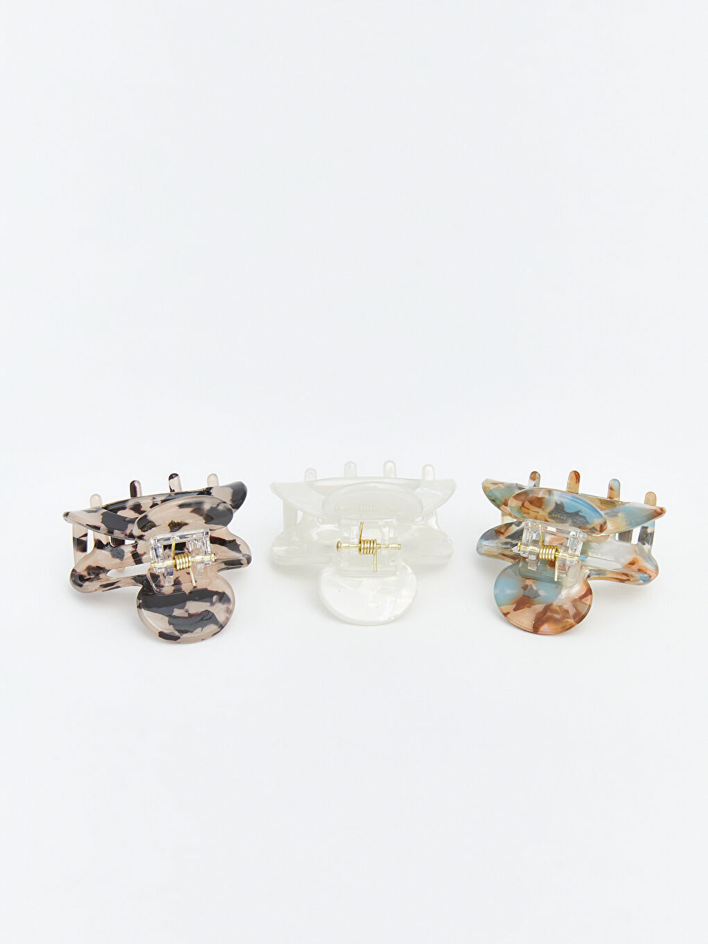 Karışık Desenli Kadın Mandal Toka Seti 3'lü-2