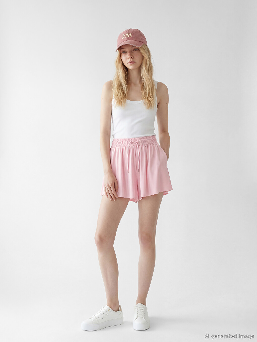 Elastic Waist Women's Shorts