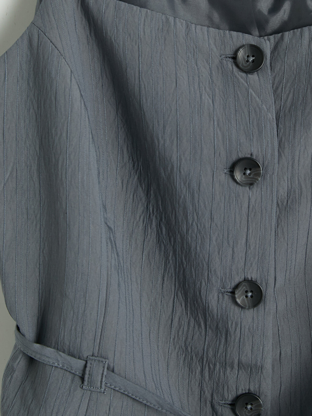 Col Carré Ceinturée À La Taille À Fines Bretelles Blouse-6