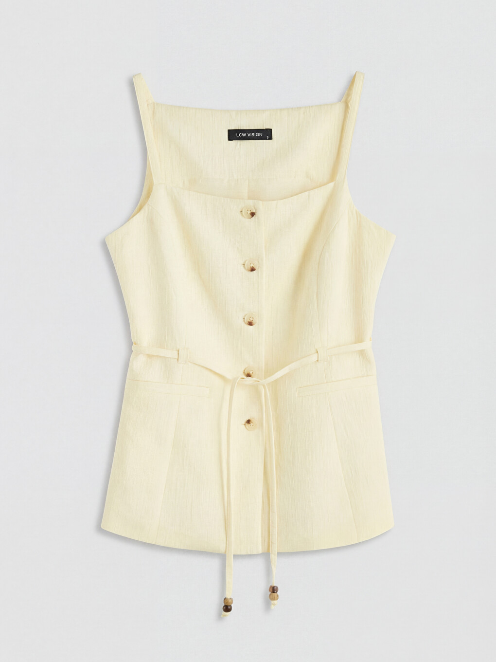 Woman Yellow Blouse-4
