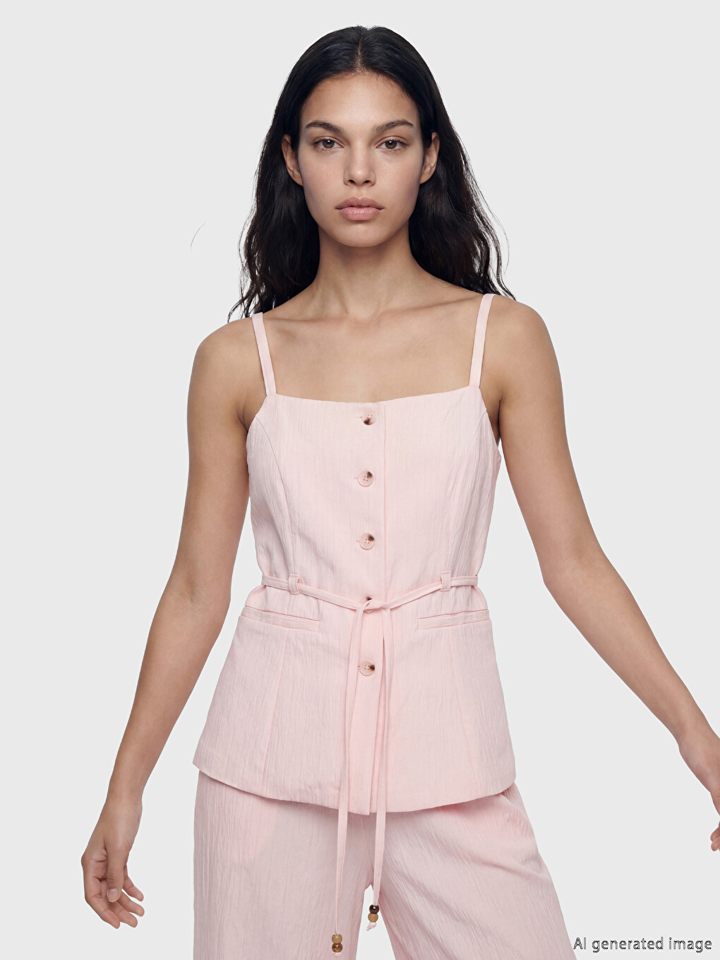 Woman Pink Blouse
