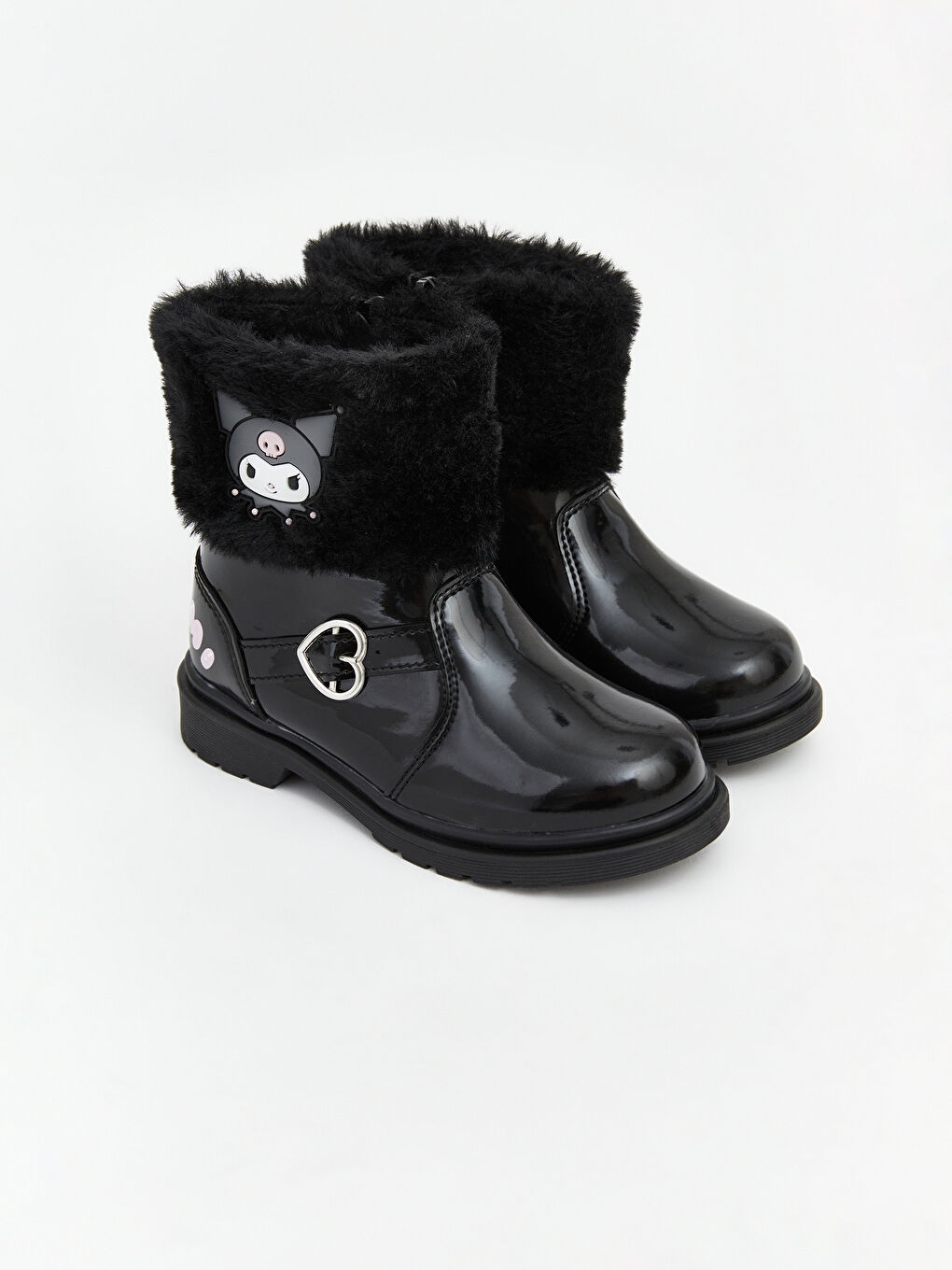 Siyah Kuromi Baskılı Kız Çocuk Bot