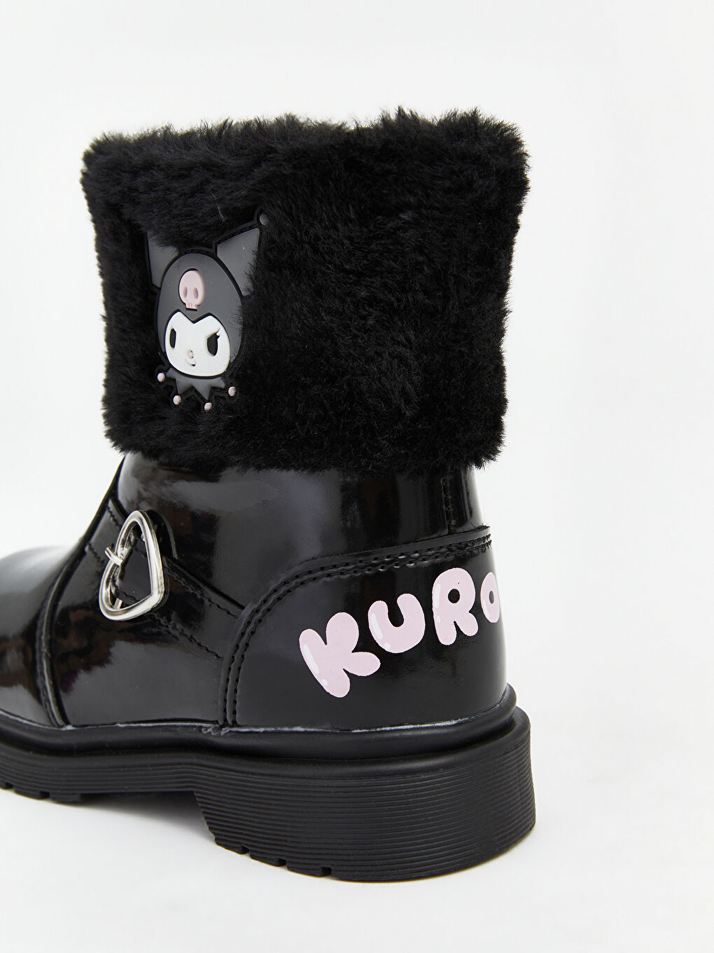 Siyah Kuromi Baskılı Kız Çocuk Bot-4