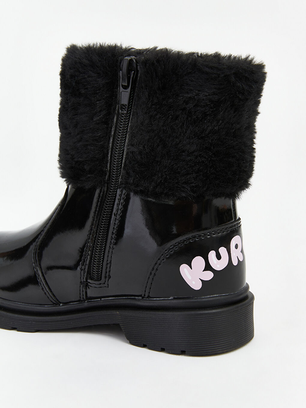 Siyah Kuromi Baskılı Kız Çocuk Bot-6