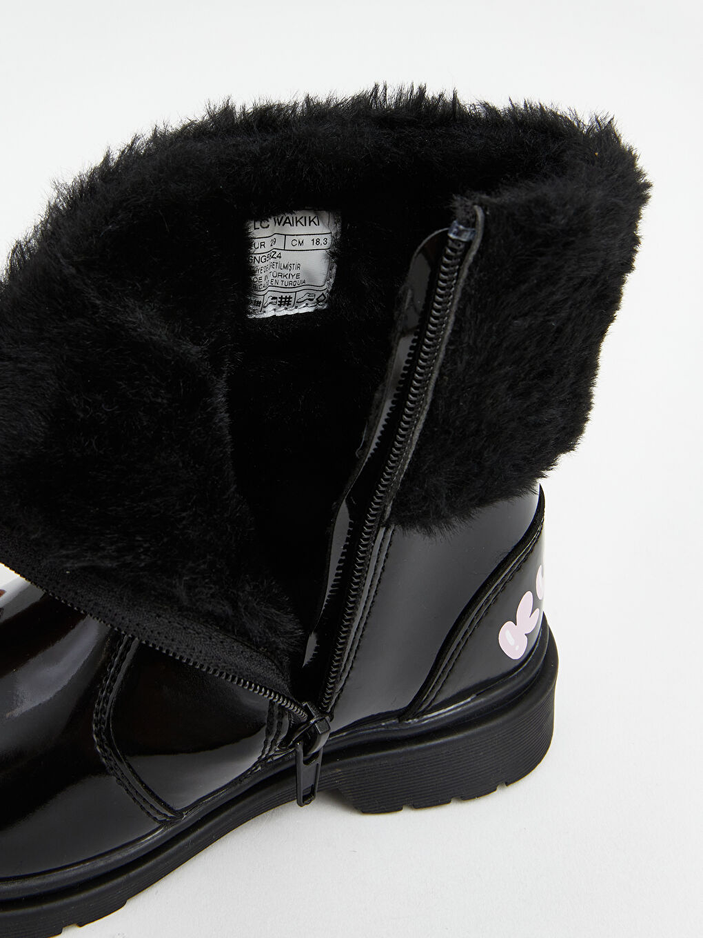 Siyah Kuromi Baskılı Kız Çocuk Bot-7