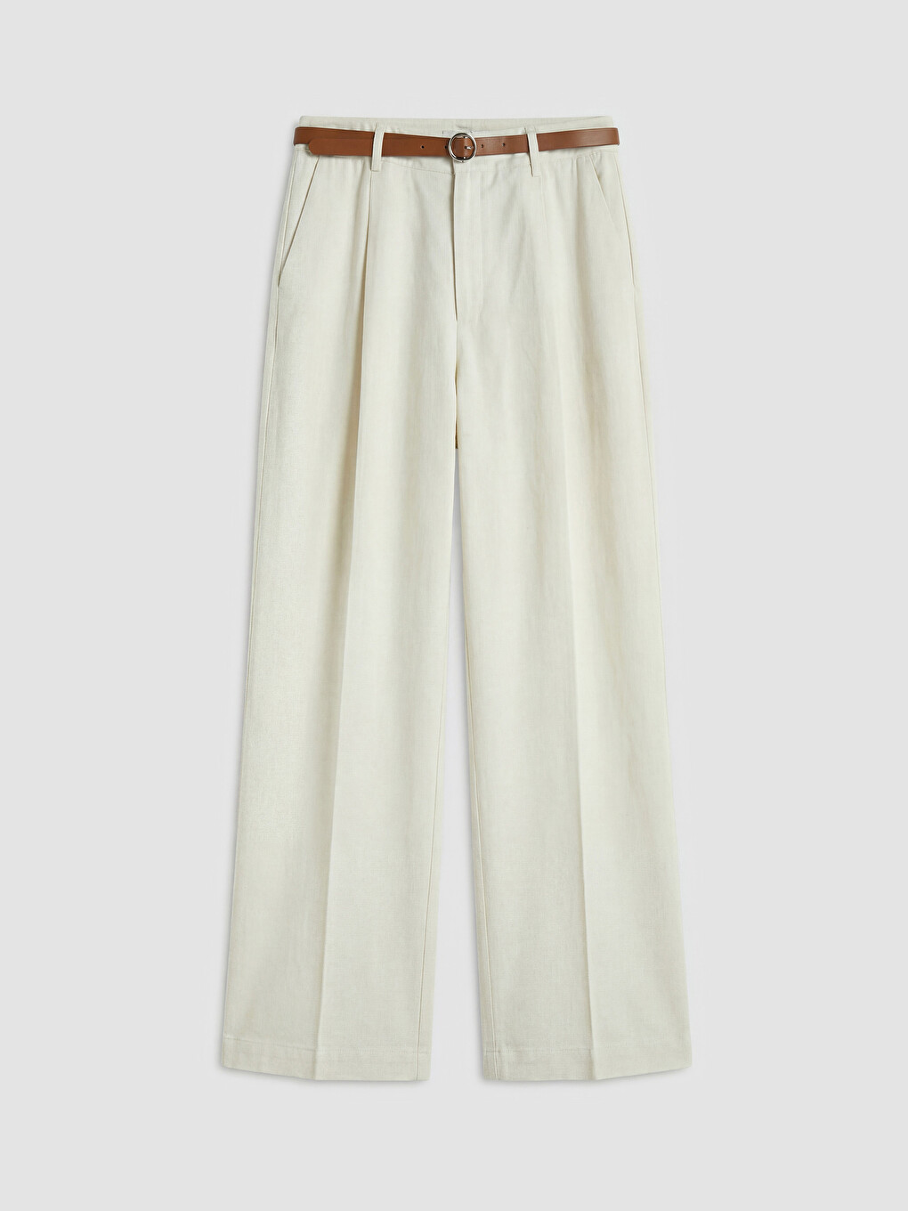 Woman Beige Trousers-4