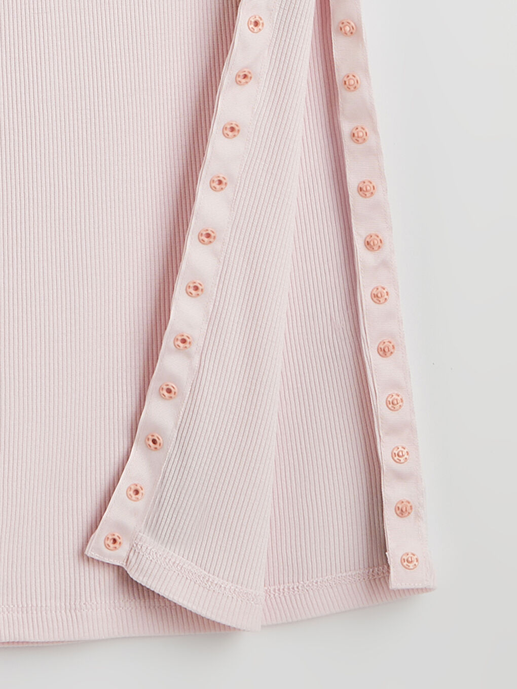 Pembe Kolay Giyilebilir Paçaları Çıtçıtlı Kadın Pijama Altı-4