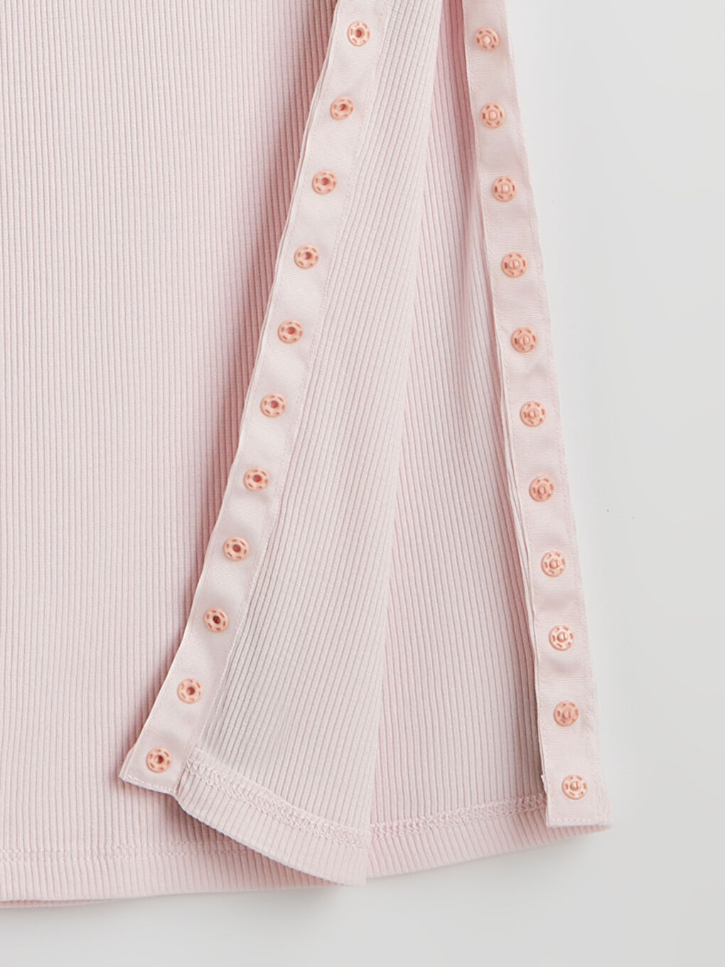 Pembe Kolay Giyilebilir Paçaları Çıtçıtlı Kadın Pijama Altı-4