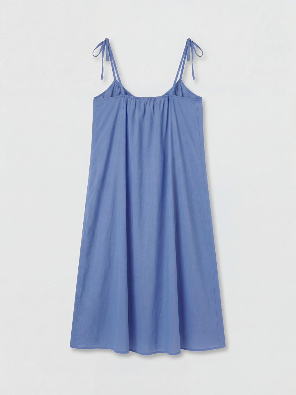 V Neck Strappy A Form Dress-4