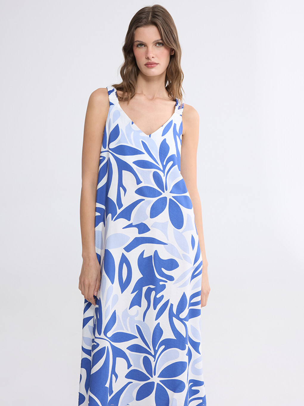 Woman Blue Dress-1