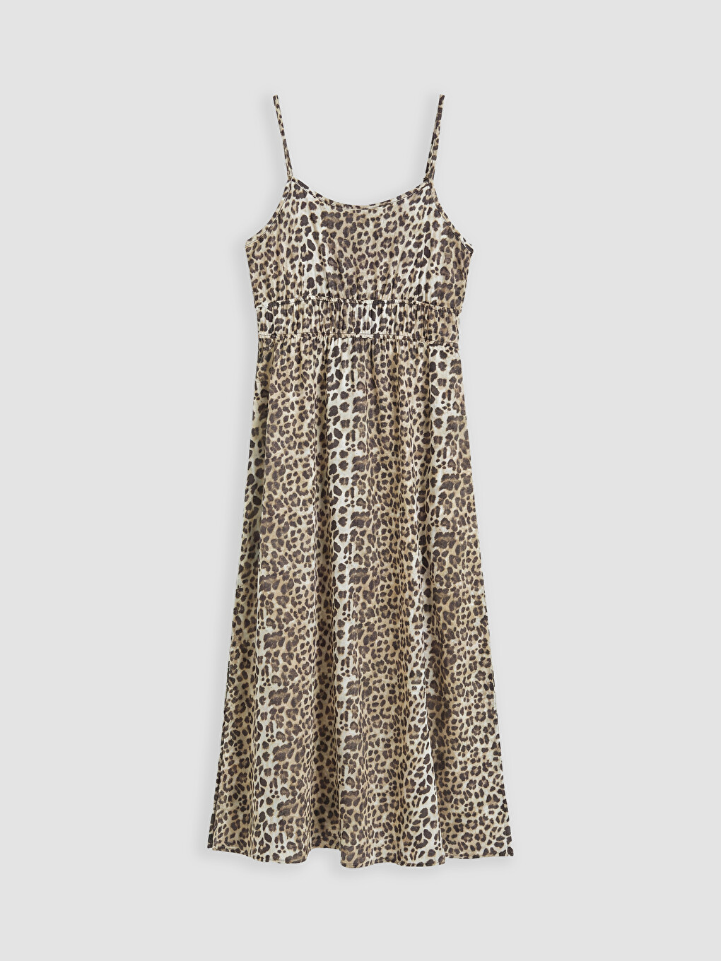 Strappy Leopard Print A Form Dress-4