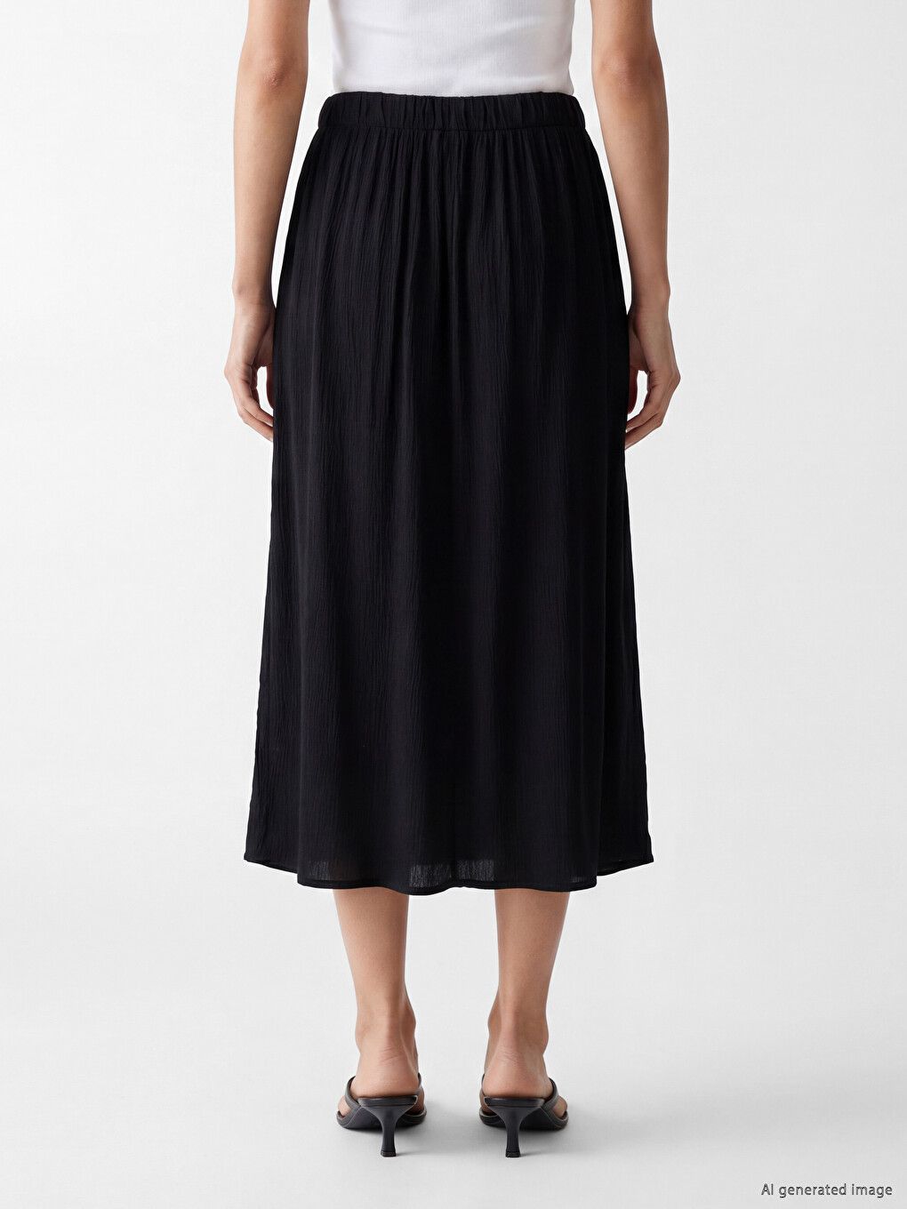 Woman Black Skirt-3