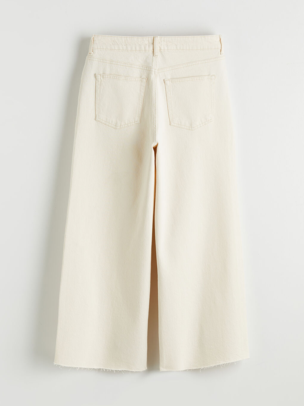 Bej Wideleg Kadın Jean Pantolon	-5