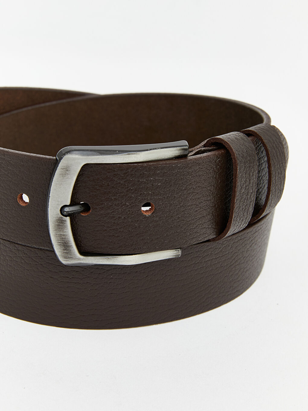 Kahverengi Hakiki Deri Erkek Kemer -4