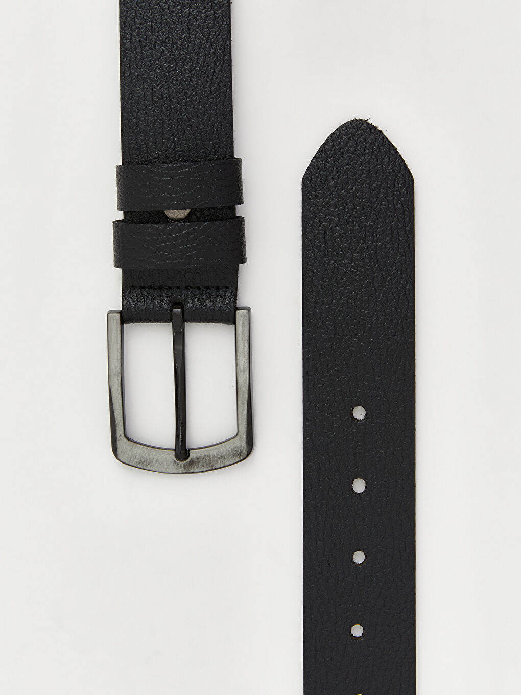 Siyah Hakiki Deri Erkek Kemer -2