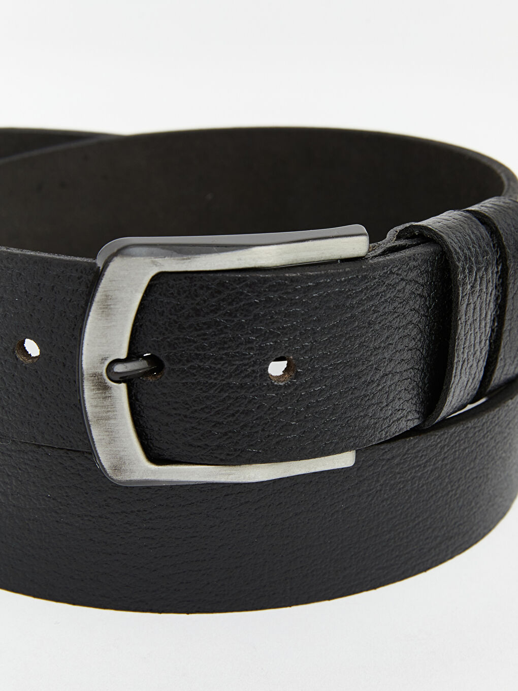 Siyah Hakiki Deri Erkek Kemer -3