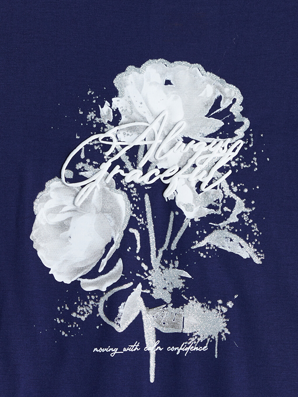 Crew Neck Printed Women's T-Shirt-5