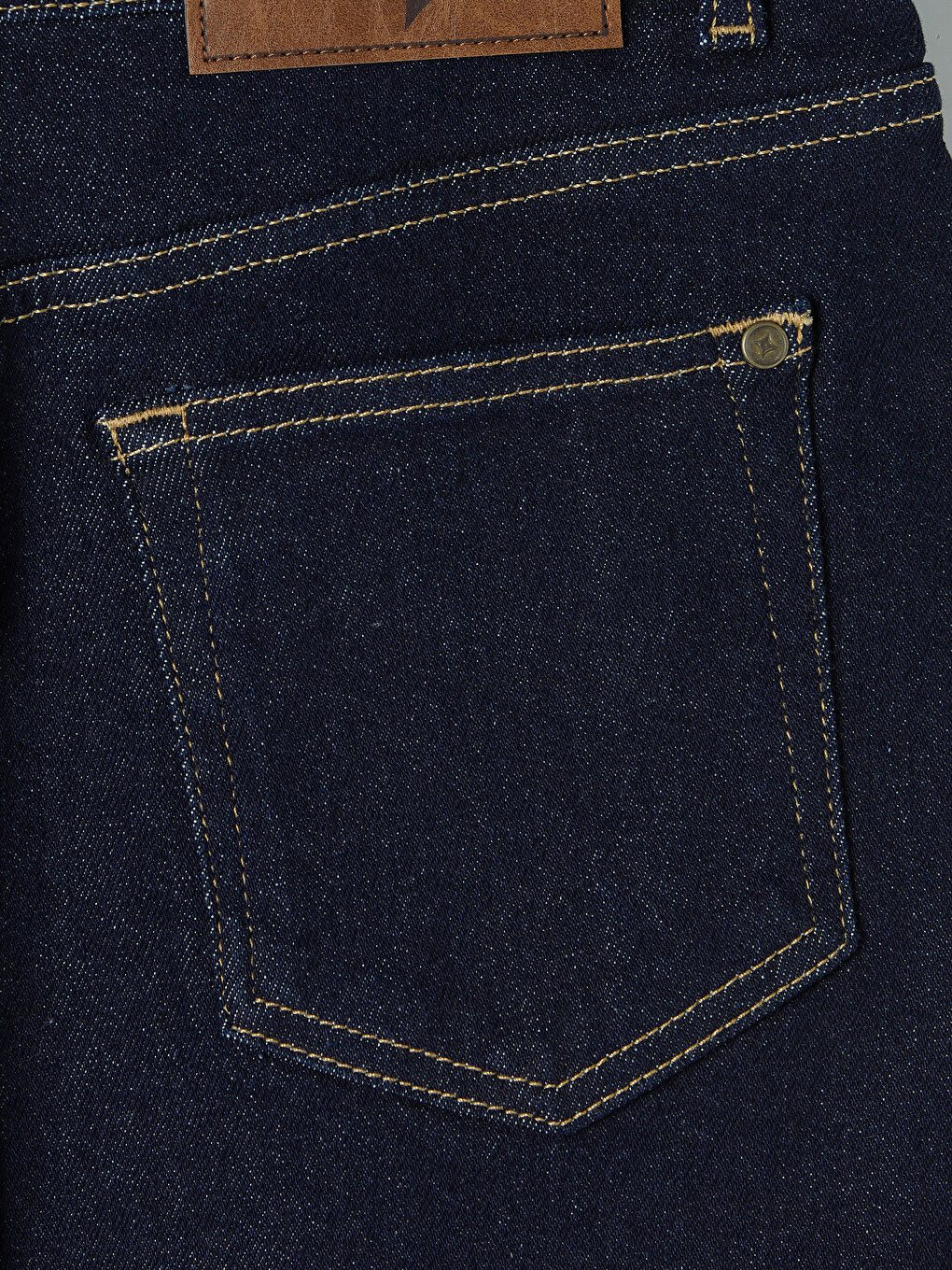 Lacivert Regular Fit Mini Jean Etek-5